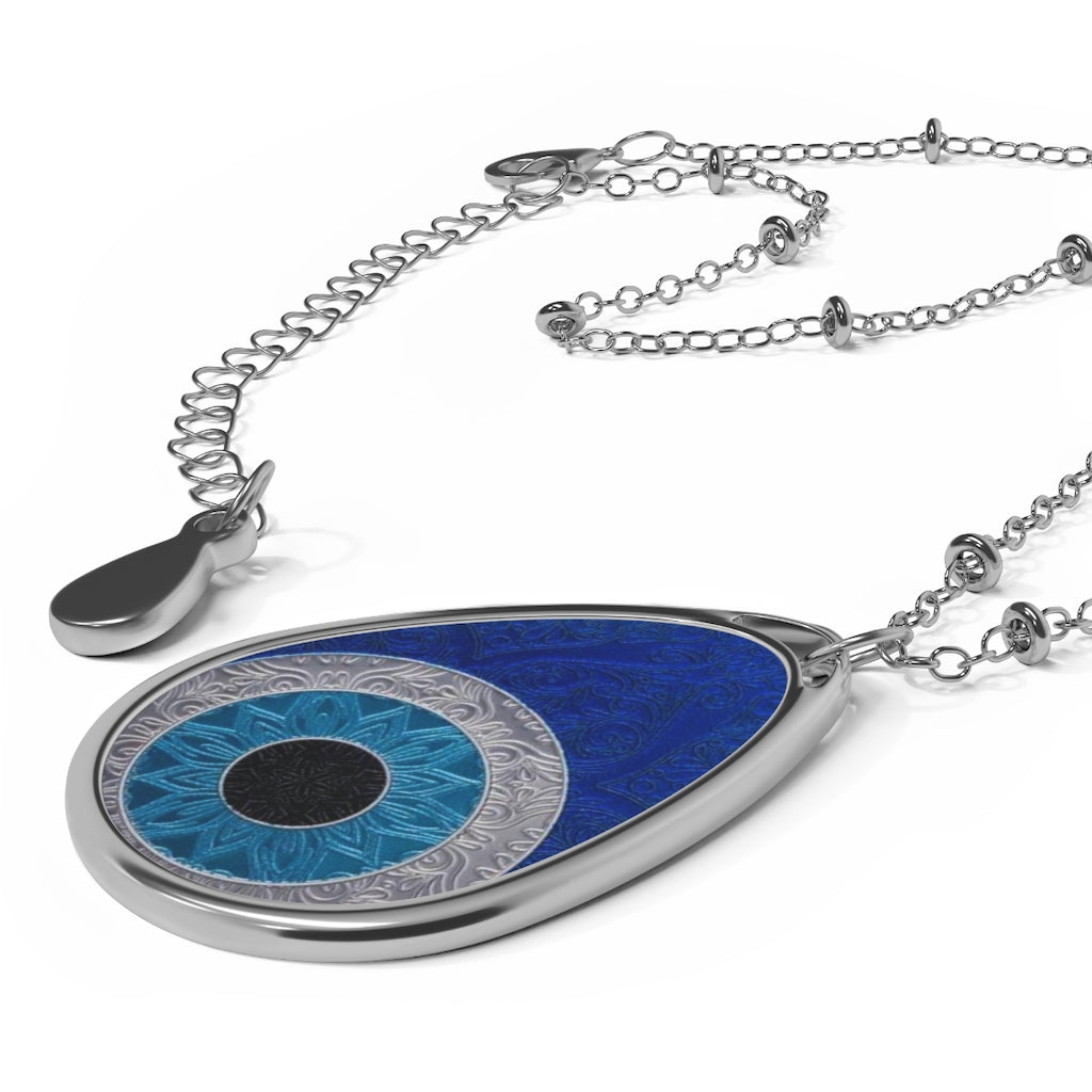 Lushes Oval Necklace (Evil-Eye-Amulet)